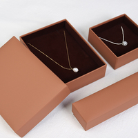 Emballage de boîte de coffret de bijouterie premium recyclé organique bracelet collier bague boucle d'oreille