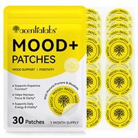 Acentiallabs Patchs Transdermiques Véganes pour le Soutien de l'Humeur, Extraits Végétaux, Sans Cruauté Animale, pour le Bien-être Quotidien