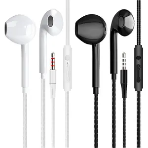 3,5-mm-Kabelkopfhörer Bass-Stereo-Ohrhörer Sport kopfhörer mit Mikrofon-Headset für iPhone Samsung Xiaomi Huawei Pc