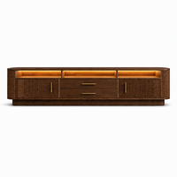 Table console moderne en bois avec tiroirs de rangement, meuble TV pour salon, chambre, hôtel, appartement