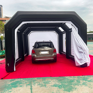 Tenda Garasi Portabel Kanopi Portabel Jendela Gulung Dinding Samping yang Dapat Dilepas untuk Penyimpanan Mobil Truk Kapal di Luar Ruangan - Product Image 1