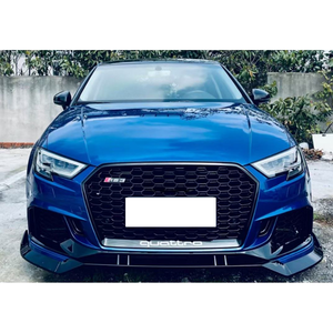 Accesorios para Auto RS3, <span class=keywords><strong>Kit</strong></span> de Carrocería para <span class=keywords><strong>Audi</strong></span> <span class=keywords><strong>A3</strong></span>, Parachoques Delantero de Alta Calidad con Rejilla para <span class=keywords><strong>Audi</strong></span> RS3, Material PP, Años 2017-2019 - Product Image 3