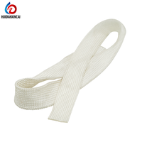 Isıl İşlem Fırını Çevreleyen Kablo Fiberglas Kılıfı 550 ℃   Radyasyon Isısını Engelleyen Örgülü İzolasyon Tüpü