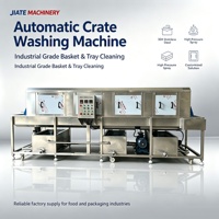 Machine de lavage automatique de paniers et de caisses pour supermarchés et usines de transformation alimentaire