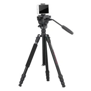 Triopo tripod lipat ponsel, dudukan HP aluminium camara untuk kamera fotografi profesional dlsr dan video