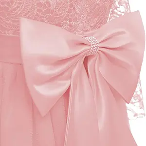 Элегантное кружевное бальное платье с вышивкой для девочек, детская свадебная одежда на день рождения, белое платье с цветами для девочек