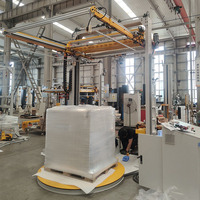 Machine d'emballage de palettes à chaud, distributeur de feuilles supérieures, enrouleur de palettes, fabriqué en Chine