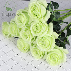 Vente en gros bouquet de roses artificielles fleurs artificielles en soie pour la décoration du salon - Product Image 2
