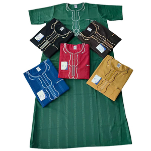 CCY vente en gros personnalisé arabe Jubbah broderie hommes Thobe Al Haramain sommeil soie Thobe à manches courtes Thobe marocain - Product Image 4