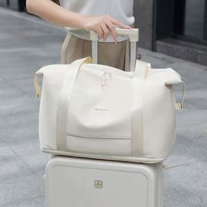 Nueva Bolsa de Viaje de Lona Oxford con Revestimiento de PU Impermeable, Plegable, Ligera, Grande, para Fin de Semana, con Logotipo Personalizado - Product Image 6