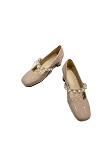 Chaussures tendance pour femmes Jimmy, de haute qualité, à bout carré rétro, avec bride à boucle ornée de perles et de diamants, <span class=keywords><strong>talon</strong></span> épais pour la stabilité, Chooing - Product Image 2