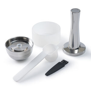 Juego de cápsulas recargables vacías, cápsula de café de acero inoxidable 304, compatible con <span class=keywords><strong>Vertuo</strong></span> <span class=keywords><strong>Next</strong></span>, máquina de café de cápsulas <span class=keywords><strong>Vertuo</strong></span> Pop - Product Image 1