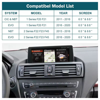 CarPlay sans fil Android Auto BMW Série 1 2 F20-F23 F45 NBT EVO 2012-2020 Garantie 1 an Maintien du système OEM