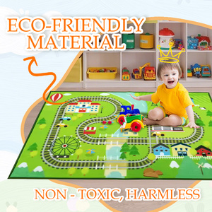 <span class=keywords><strong>Tappeto</strong></span> da Gioco Ecologico per Bambini con Design Personalizzato a Pista da Corsa, <span class=keywords><strong>Tappeto</strong></span> in Nylon di Alta Qualità per Camerette e Scuole dell'Infanzia - Product Image 2