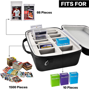 Boîte de rangement pour cartes de sport, Compatible avec 66 + BGS PSA FGS, étui de transport rigide personnalisé <span class=keywords><strong>EVA</strong></span> - Product Image 2