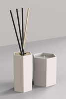 C & H vente en gros personnalisé mode luxe roseau diffuseur bouteille roseau diffuseur bouteille 150ml verre nervuré roseau diffuseur pot