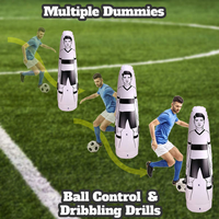 Mannequin de football gonflable en PVC de 70 pouces gardien de but coup franc défenseur du basket-ball mannequin de football de sport factice