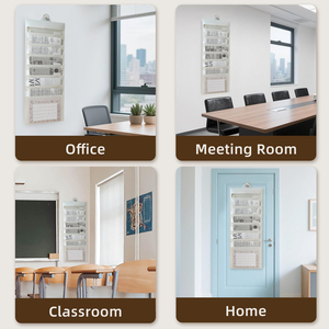 Sac <span class=keywords><strong>de</strong></span> rangement mural A4 pliable pour tutorat, sac suspendu pour <span class=keywords><strong>dossiers</strong></span>, idéal pour l'école et le bureau - Product Image 5