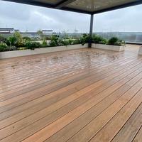 Planches de terrasse en composite WPC co-extrudé toutes saisons, antidérapantes, à emboîtement carré, imperméables, résistantes à la décoloration, faciles à entretenir, garantie 5 ans