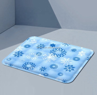 Tapis rafraîchissant pour animaux de compagnie, non toxique, imperméable, auto-refroidissant, résistant aux rayures, activé par la pression, lavable, avec gel rafraîchissant pour chien