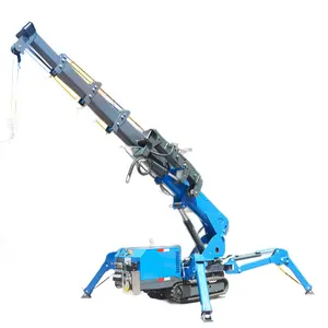 3ton Mini Spider Crane Remote Control Collapsible Spider Crane For Sale China Hydraulic 5Ton Crawler Crane Multi-functional