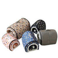 Nichoir et chenil pour chien toutes saisons en peluche, amovible, lavable, imperméable, style villa de luxe, lit pour chien d'extérieur pour l'été et l'hiver