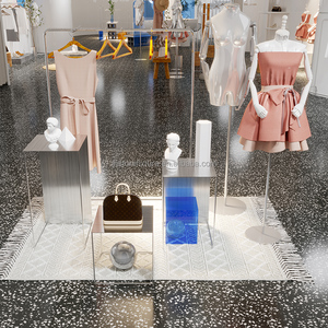 Présentoir en acrylique, décorations de <span class=keywords><strong>mariage</strong></span> cuboïde, ensemble de table à dessert avec remise Favorable - Product Image 4