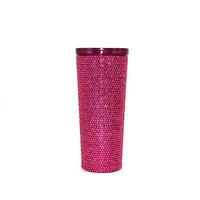 Gobelet isotherme sous vide à double paroi en acier inoxydable 304 Diamond Bling 700 ml avec couvercle et paille, maintien thermique 6-12 heures