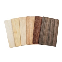Carte en bois RFID 13.56MHz 125KHz Mini étiquette étanche ISO modèle NFC Communication sans contact hôtel clé adhésion carte de visite