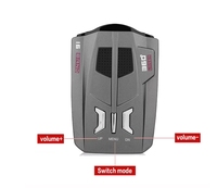 Rilevatore Radar V9 per Auto con Display LED e Avviso Vocale, Wireless BT, Portata 200-800m, Garanzia 6 Mesi, Compatibile con Frequenze Complete Inglese/Russo
