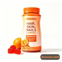 Gummies Cheveux Peau Ongles avec Biotine Collagène et Vitamines – Complément Beauté Marque Blanche pour Soutien Peau, Cheveux et Ongles – OEM ODM