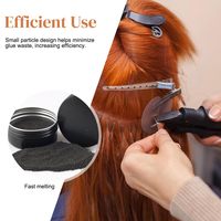 Poudre de kératine 50g Modèle 03.12 pour extensions capillaires pré-collées, fusion à chaud, adhérence par fusion, pointes K/I/U/V, re-collage (pot)