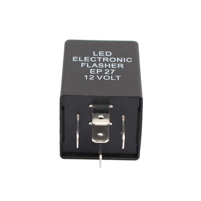 AUTODRAGONS 5 Pin EP27 FL27 Electronic Flasher Relay for Car Vehicle LED Turn Signal Light Bulbs Hyper Blink Flash Fix