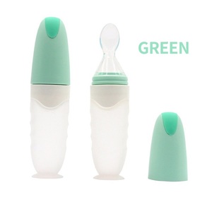 Holesale iliree REE ilicono quequezze eeding Aby OOD ispensing OOD eeeeder con Soft-ip para nfants Abies - Product Image 3