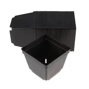 Flower Cactus Succulent Plants Bonsai Pots Flowerpots Planters 20pcs Square Flower Pots Root Control Resin Plastic