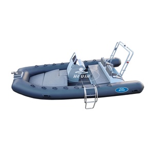 เรือไฟเบอร์กลาสแบบแข็ง RHIB480 ขนาด 16 ฟุต พร้อมดาดฟ้าอาบแดด - Product Image 4