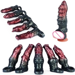 NNSX Funda de silicona hueca para pene, extensor de dildo, anillo para el pene, juguetes sexuales reutilizables para hombres - Product Image 1