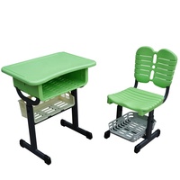 Bureau d'étudiant et chaise, fournitures scolaires recommandées, peu coûteuses, adaptées à de nombreuses occasions, prix de gros d'usine