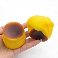 Mainan Squishy Puding Karamel TPR Renyah Lambat Mengembang Sensorik Fidget Pereda Stres Hadiah Buatan Tangan