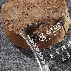 Decorazione del trofeo di cristallo in legno di noce trofeo luminoso creativo della compagnia annuale dei premi del campione commemorativo - Product Image 4