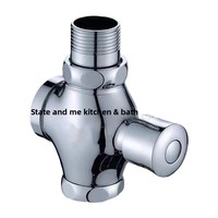 Valve de chasse d'eau WC à pression manuelle, quatre voies, à action retardée, luxe, gamme de pression 015