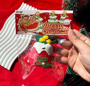 Nouveaux jouets anti-stress à thème de Noël pour enfants, jouets à presser à texture de sucre de malt à récupération lente - Product Image 3
