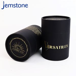 Recycled Cosmetic Bottles Customized Size Gold Foil Embossed Custom Logo Design Four-Color Printing UV Paper Tube - Product Image 1