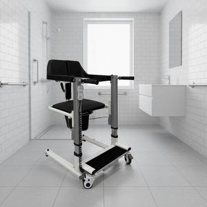 Lève-personne électrique réglable en hauteur avec roues <span class=keywords><strong>pour</strong></span> <span class=keywords><strong>personnes</strong></span> <span class=keywords><strong>âgées</strong></span>, handicapées, soins <span class=keywords><strong>à</strong></span> <span class=keywords><strong>domicile</strong></span>, transfert salle de bain et toilettes - Product Image 6