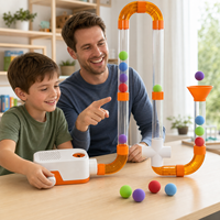 Bloques de Construcción STEM Impulsados por Aire, Kits de Construcción STEM de Ciencia Aerodinámica, Juego de Ladrillos Educativos DIY