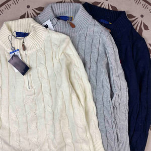 <span class=keywords><strong>Maglione</strong></span> <span class=keywords><strong>Polo</strong></span> Autunnale da <span class=keywords><strong>Donna</strong></span> MUTIAN, <span class=keywords><strong>Maglione</strong></span> a Trecce di Alta Qualità con Mezza Cerniera, <span class=keywords><strong>Maglione</strong></span> Casual da Uomo Stile Paul # RL-024 - Product Image 1