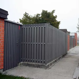 Muhammad pagar dinding luar ruangan plastik kayu pagar tahan korosi pagar taman tahan air