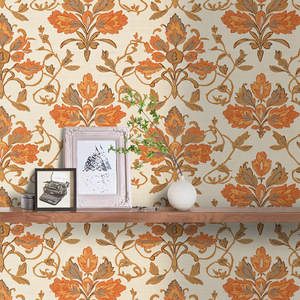 Creation Of Time And Space Retro European Damask Embossed Vinyl Wallpaper Self-Adhesive For TV Background Wall - Product Image 3