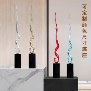 Sculpture décorative abstraite en résine, thème Prospérité <span class=keywords><strong>et</strong></span> Succès, haute <span class=keywords><strong>et</strong></span> fine, pour entrée, salon, <span class=keywords><strong>meuble</strong></span> <span class=keywords><strong>TV</strong></span>, niche, décoration d'ambiance - Product Image 5