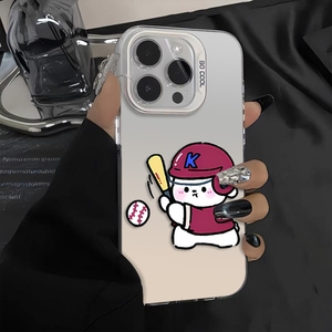 Vente chaude TPU personnage de dessin animé Baseball blanc IMD résistant aux chutes prix de gros étui de téléphone portable - Product Image 2